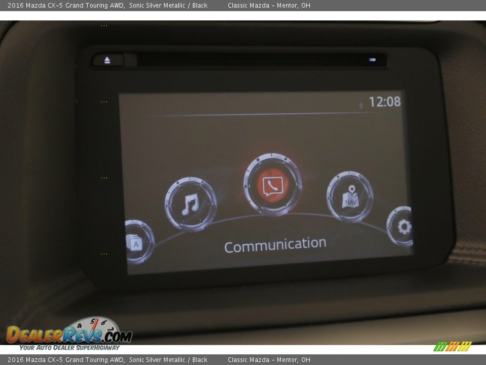 2016 Mazda CX-5 Grand Touring AWD Sonic Silver Metallic / Black Photo #10
