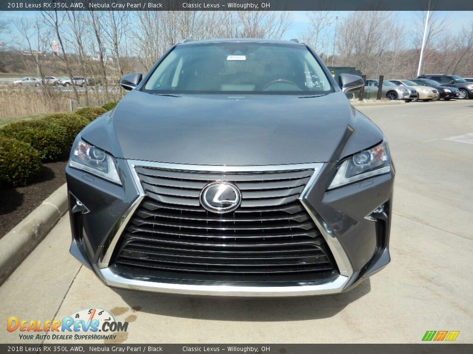 2018 Lexus RX 350L AWD Nebula Gray Pearl / Black Photo #1