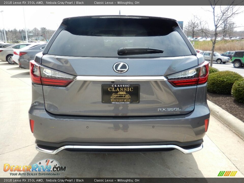 2018 Lexus RX 350L AWD Nebula Gray Pearl / Black Photo #6