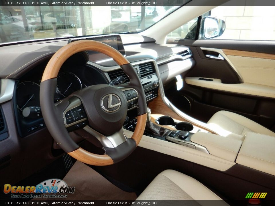 2018 Lexus RX 350L AWD Atomic Silver / Parchment Photo #3