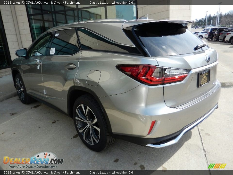 2018 Lexus RX 350L AWD Atomic Silver / Parchment Photo #5
