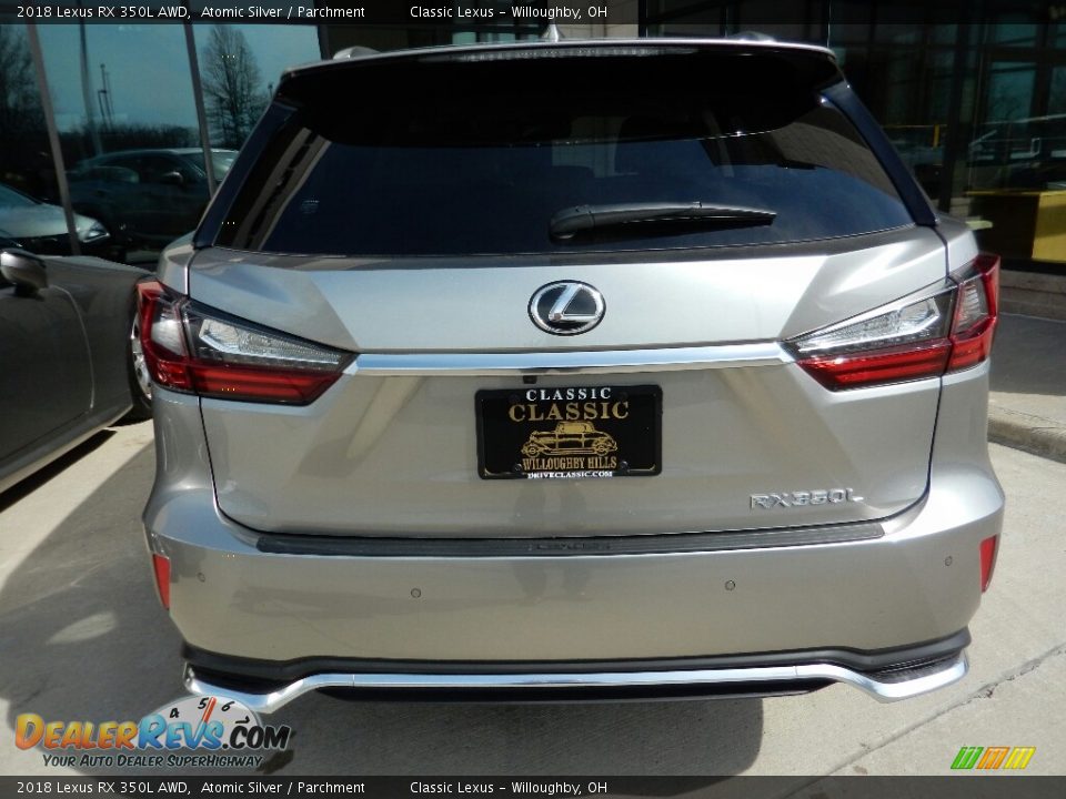 2018 Lexus RX 350L AWD Atomic Silver / Parchment Photo #6