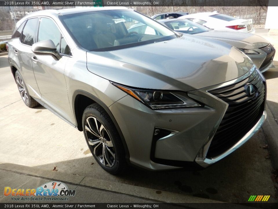 2018 Lexus RX 350L AWD Atomic Silver / Parchment Photo #7