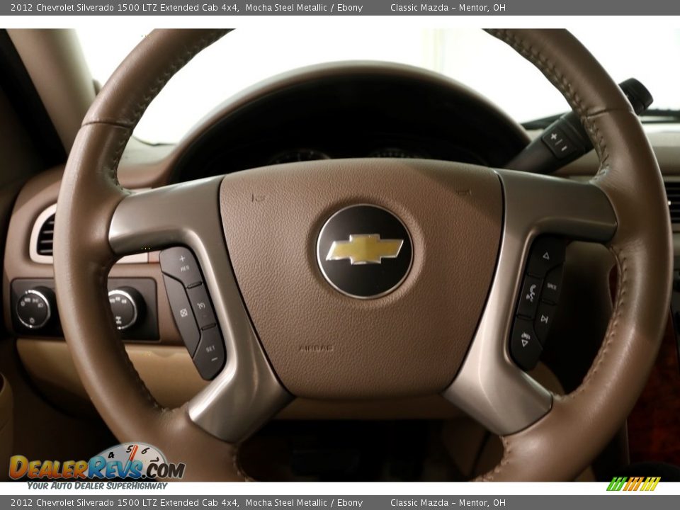 2012 Chevrolet Silverado 1500 LTZ Extended Cab 4x4 Mocha Steel Metallic / Ebony Photo #7