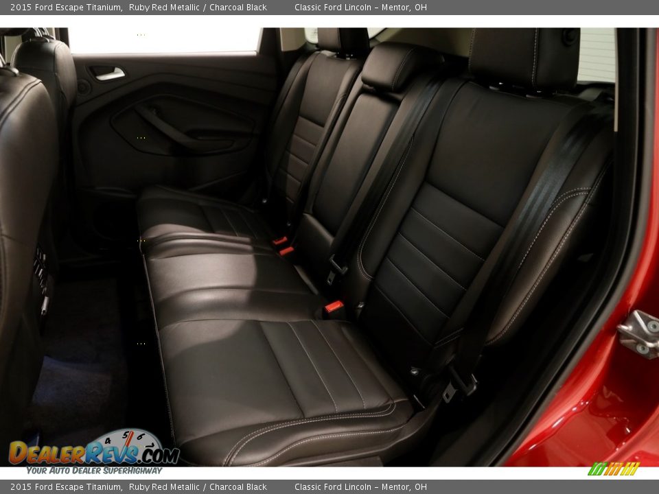 2015 Ford Escape Titanium Ruby Red Metallic / Charcoal Black Photo #17