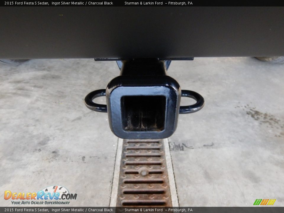 2015 Ford Fiesta S Sedan Ingot Silver Metallic / Charcoal Black Photo #3