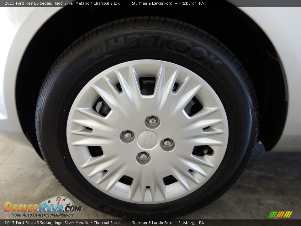 2015 Ford Fiesta S Sedan Ingot Silver Metallic / Charcoal Black Photo #6