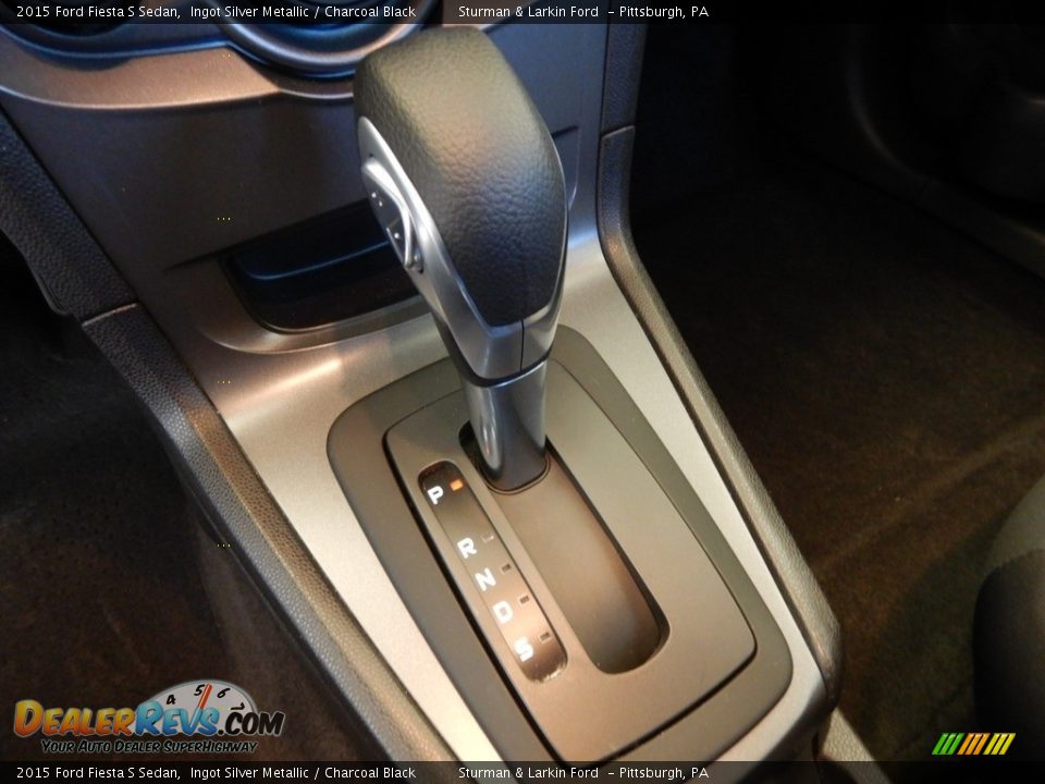 2015 Ford Fiesta S Sedan Ingot Silver Metallic / Charcoal Black Photo #13