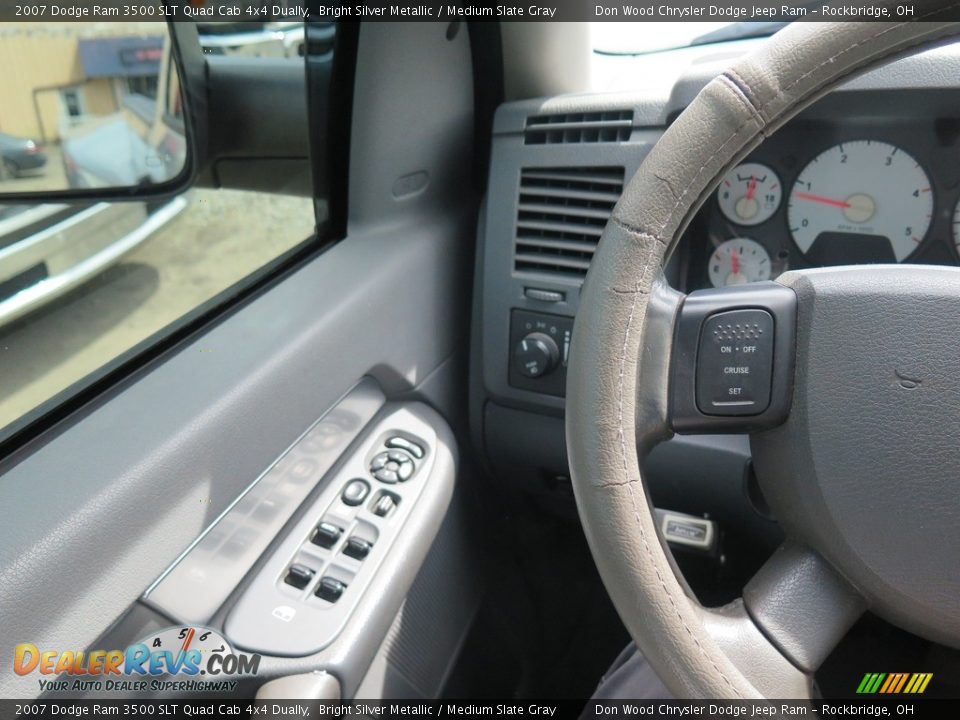 2007 Dodge Ram 3500 SLT Quad Cab 4x4 Dually Bright Silver Metallic / Medium Slate Gray Photo #18