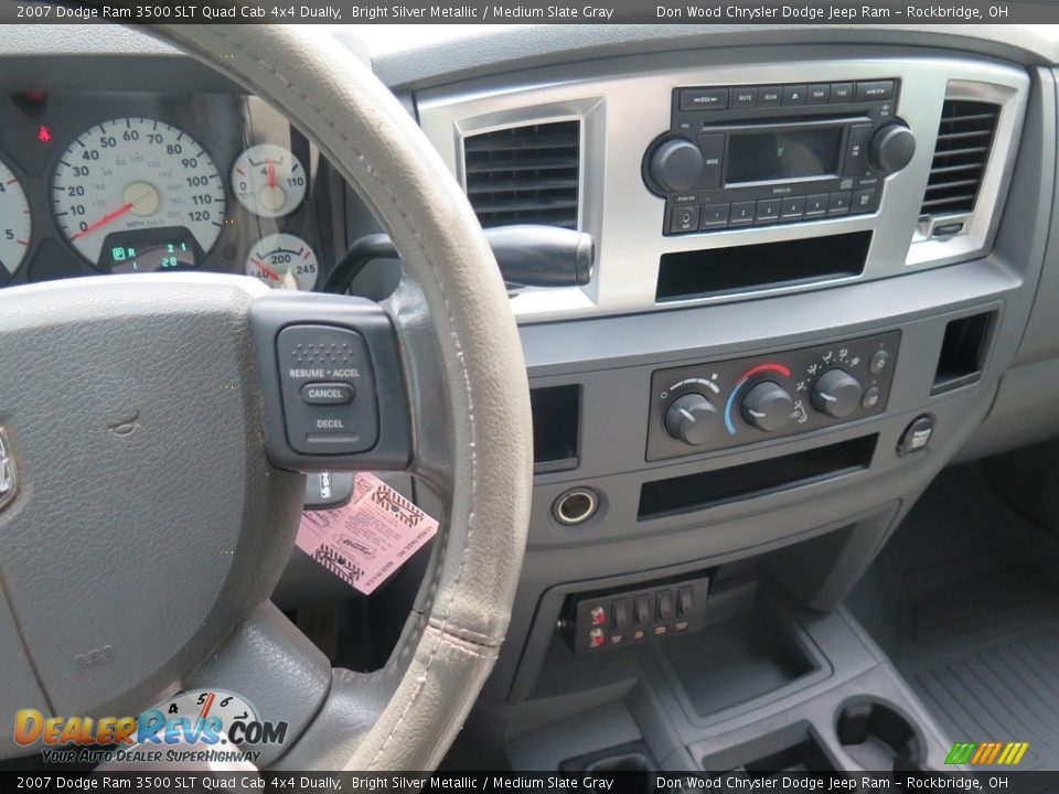2007 Dodge Ram 3500 SLT Quad Cab 4x4 Dually Bright Silver Metallic / Medium Slate Gray Photo #20