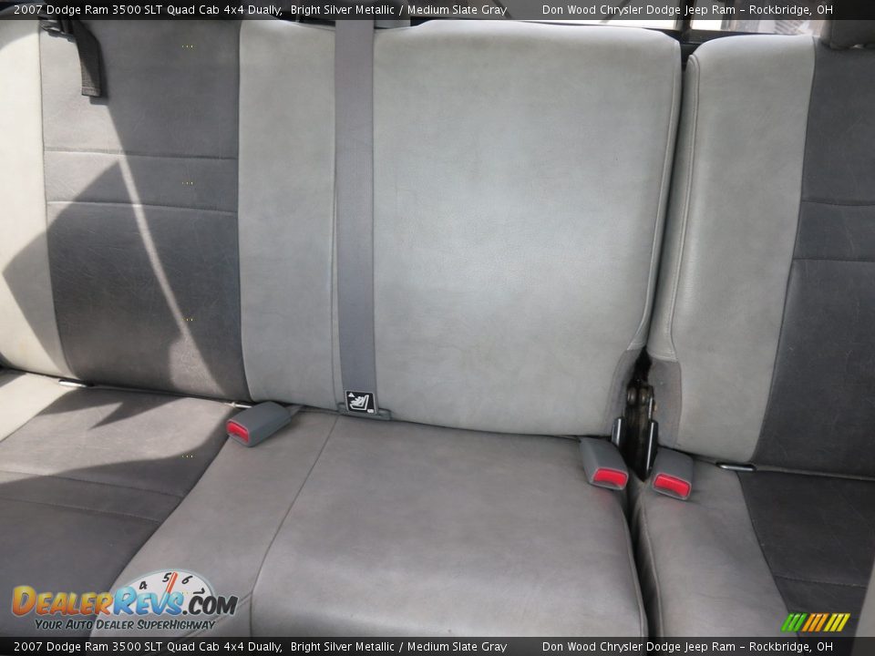 2007 Dodge Ram 3500 SLT Quad Cab 4x4 Dually Bright Silver Metallic / Medium Slate Gray Photo #24