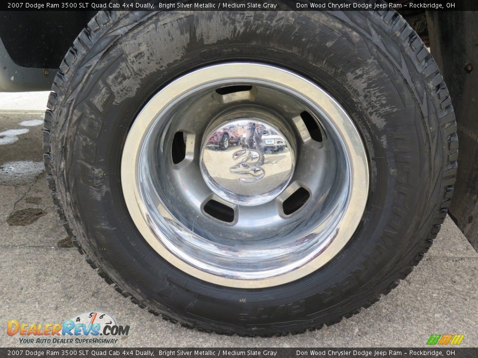 2007 Dodge Ram 3500 SLT Quad Cab 4x4 Dually Bright Silver Metallic / Medium Slate Gray Photo #28