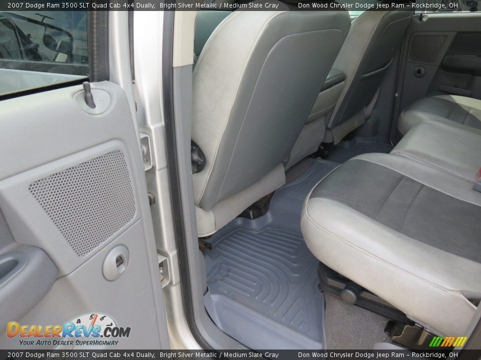 2007 Dodge Ram 3500 SLT Quad Cab 4x4 Dually Bright Silver Metallic / Medium Slate Gray Photo #33