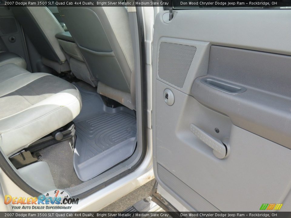 2007 Dodge Ram 3500 SLT Quad Cab 4x4 Dually Bright Silver Metallic / Medium Slate Gray Photo #34