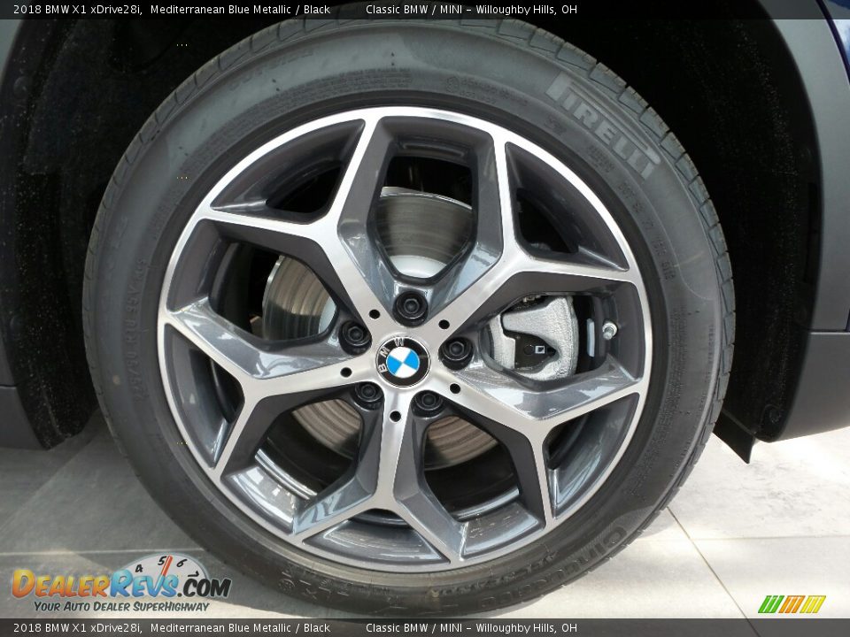 2018 BMW X1 xDrive28i Mediterranean Blue Metallic / Black Photo #5