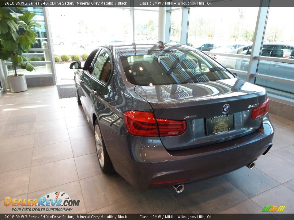 2018 BMW 3 Series 340i xDrive Sedan Mineral Grey Metallic / Black Photo #2