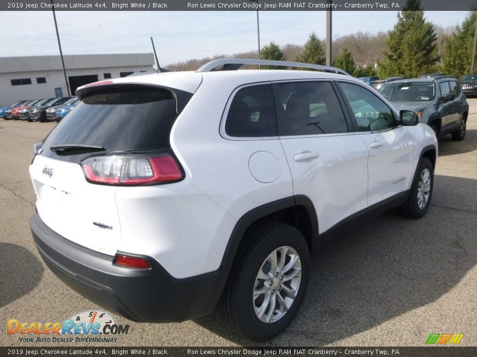 2019 Jeep Cherokee Latitude 4x4 Bright White / Black Photo #5