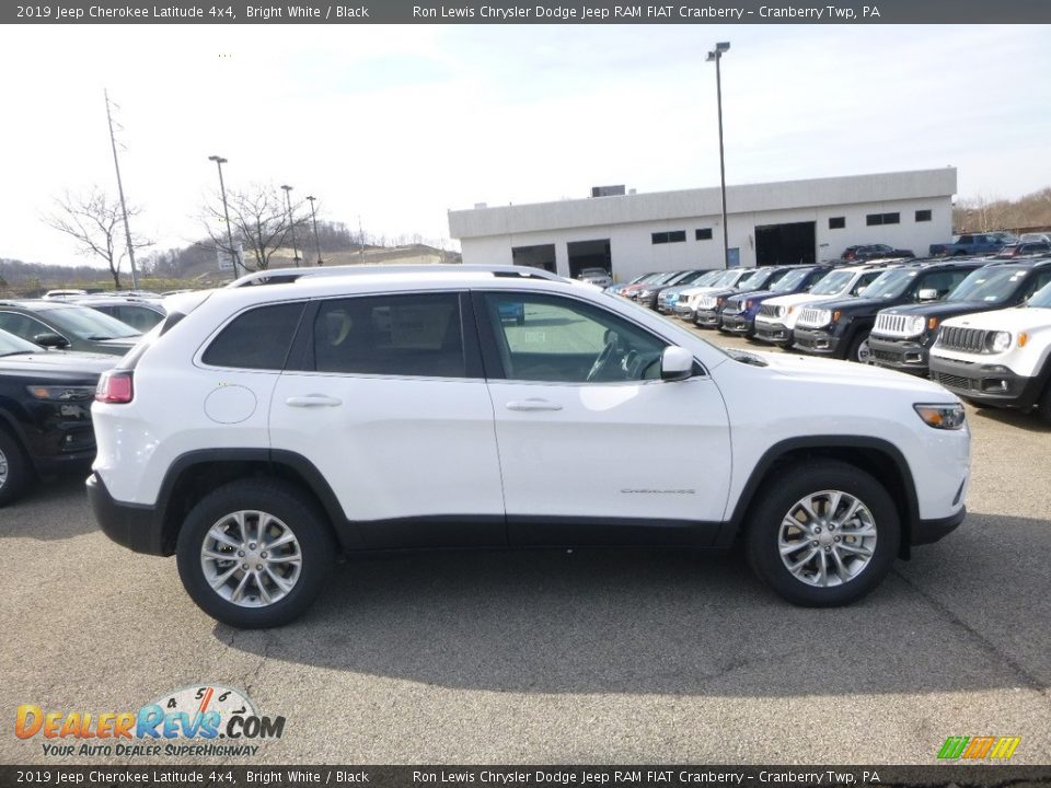 2019 Jeep Cherokee Latitude 4x4 Bright White / Black Photo #6