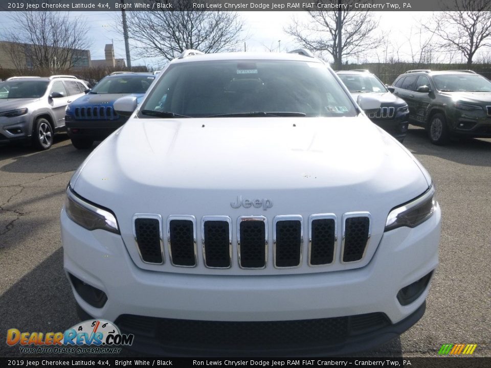 2019 Jeep Cherokee Latitude 4x4 Bright White / Black Photo #8