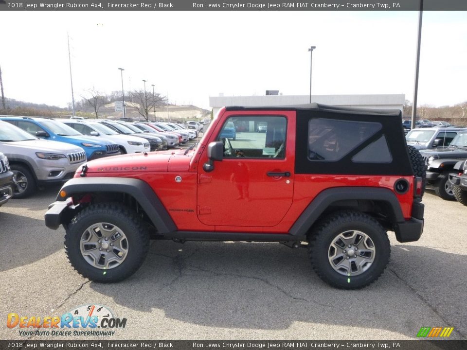 2018 Jeep Wrangler Rubicon 4x4 Firecracker Red / Black Photo #2