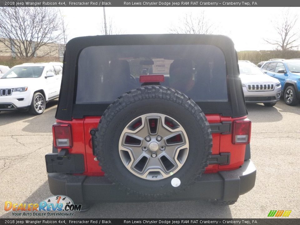 2018 Jeep Wrangler Rubicon 4x4 Firecracker Red / Black Photo #4