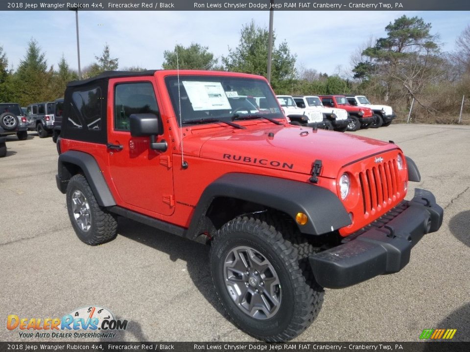 2018 Jeep Wrangler Rubicon 4x4 Firecracker Red / Black Photo #7