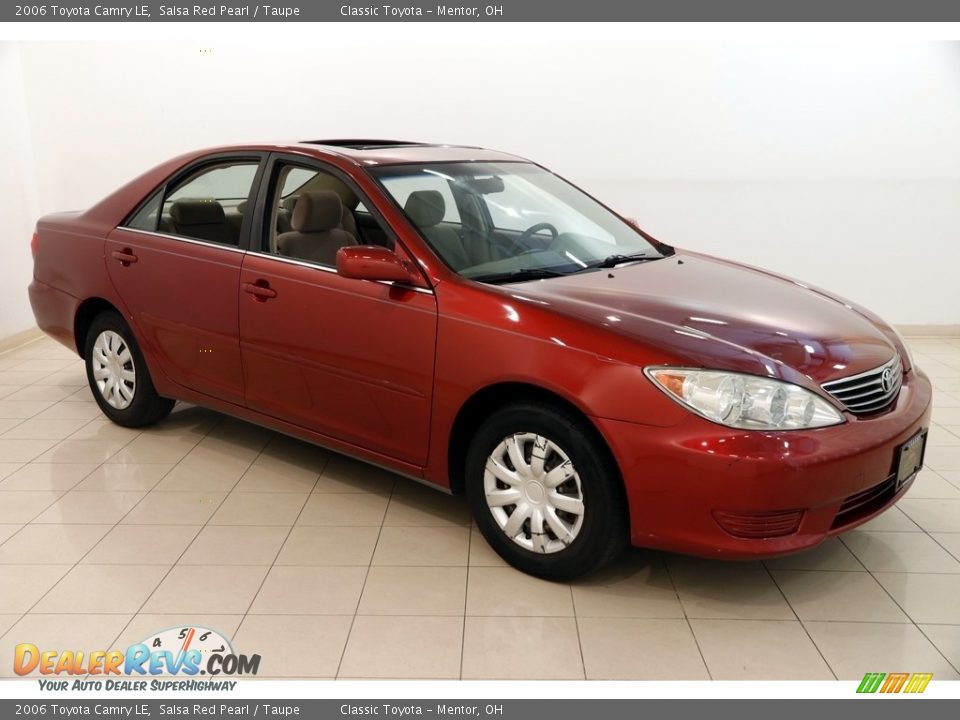 2006 Toyota Camry LE Salsa Red Pearl / Taupe Photo #1
