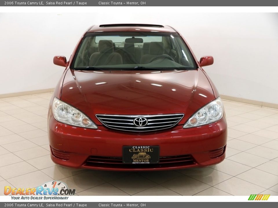2006 Toyota Camry LE Salsa Red Pearl / Taupe Photo #2