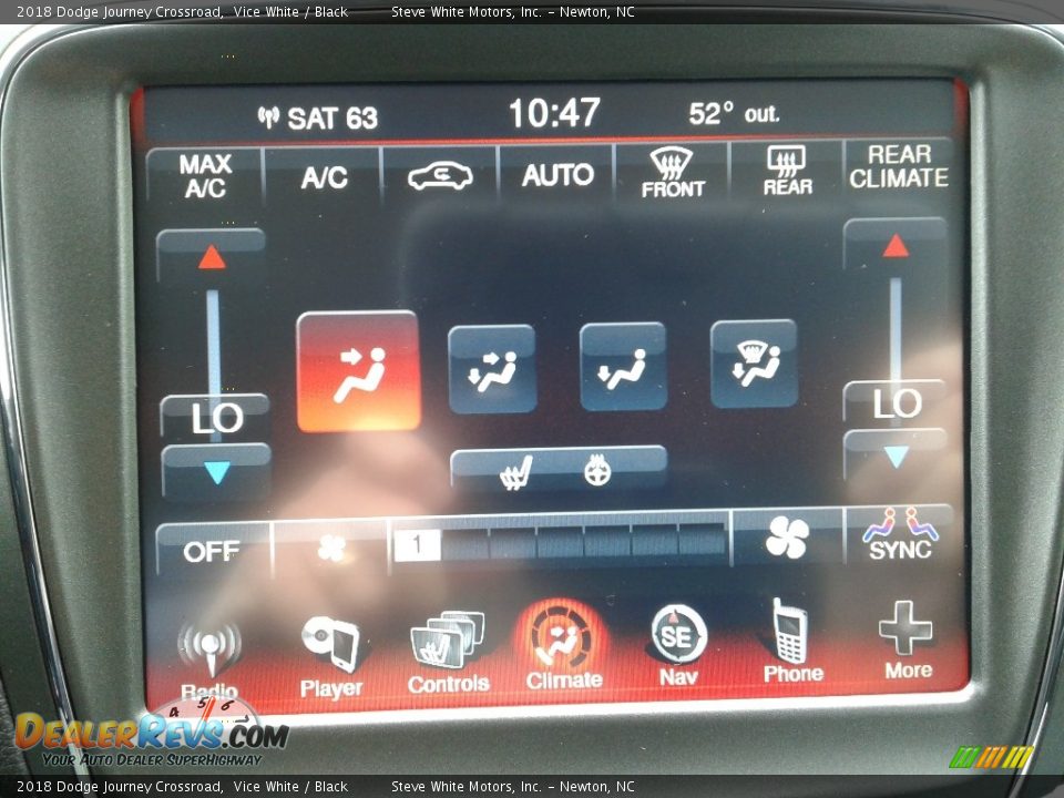 2018 Dodge Journey Crossroad Vice White / Black Photo #27