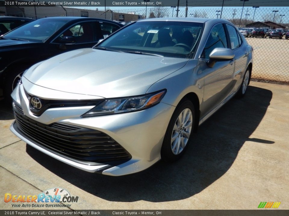 2018 Toyota Camry LE Celestial Silver Metallic / Black Photo #1