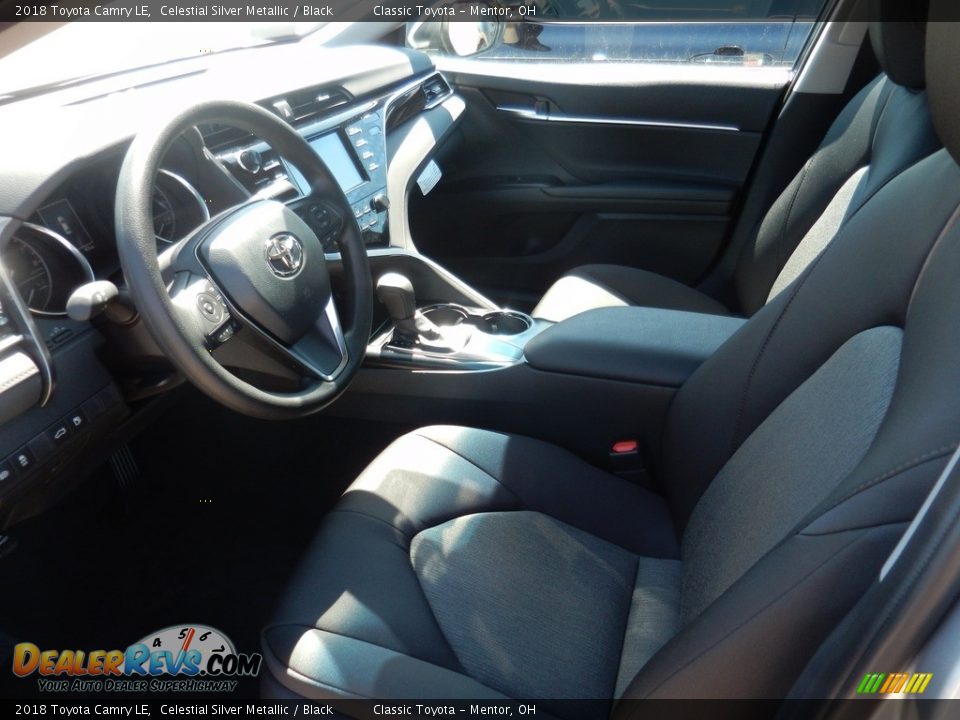 2018 Toyota Camry LE Celestial Silver Metallic / Black Photo #3