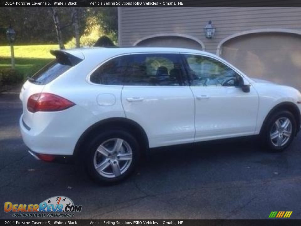 2014 Porsche Cayenne S White / Black Photo #6