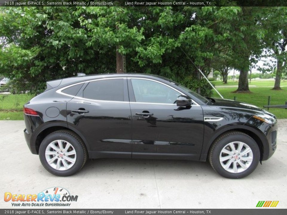 2018 Jaguar E-PACE S Santorini Black Metallic / Ebony/Ebony Photo #6