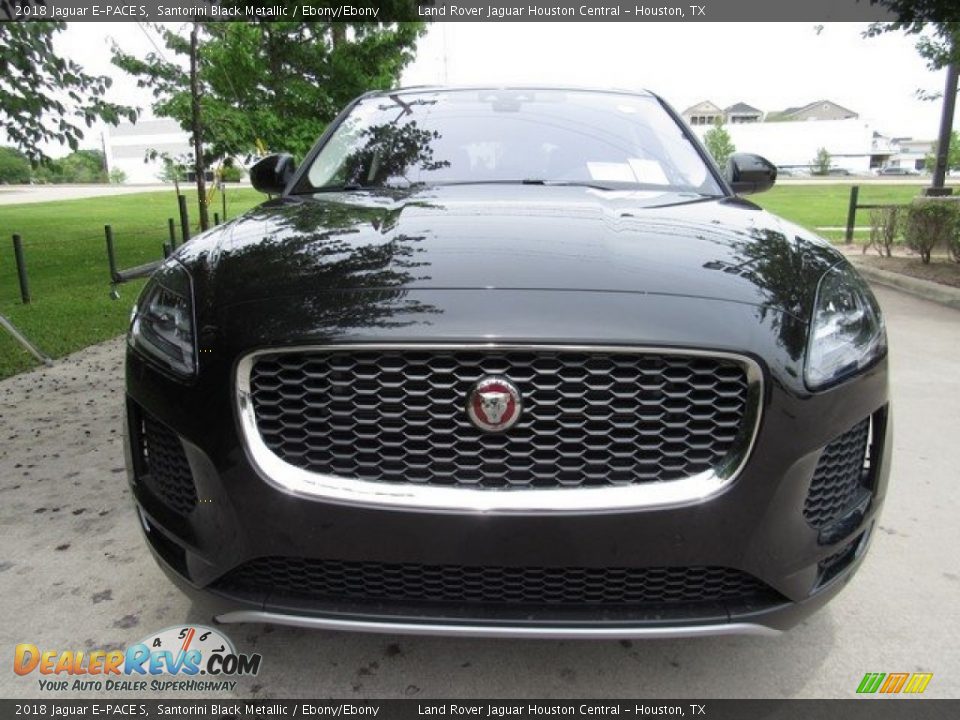 2018 Jaguar E-PACE S Santorini Black Metallic / Ebony/Ebony Photo #9