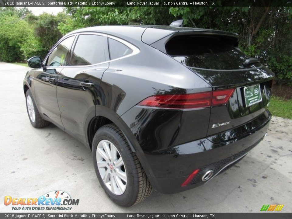 2018 Jaguar E-PACE S Santorini Black Metallic / Ebony/Ebony Photo #12