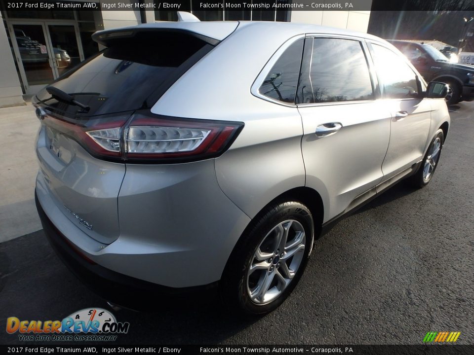 2017 Ford Edge Titanium AWD Ingot Silver Metallic / Ebony Photo #2