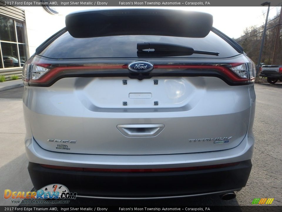 2017 Ford Edge Titanium AWD Ingot Silver Metallic / Ebony Photo #3