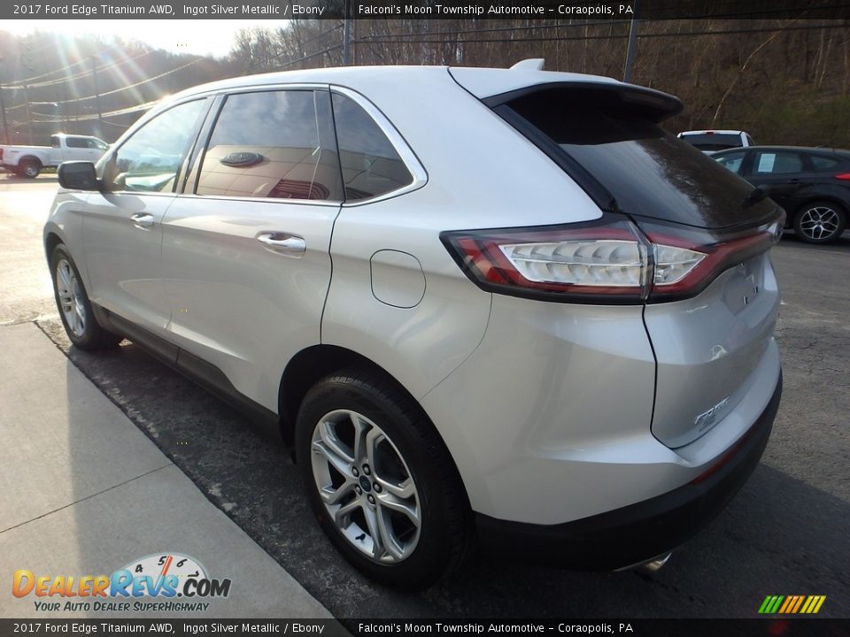 2017 Ford Edge Titanium AWD Ingot Silver Metallic / Ebony Photo #5