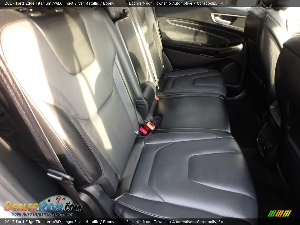 2017 Ford Edge Titanium AWD Ingot Silver Metallic / Ebony Photo #14
