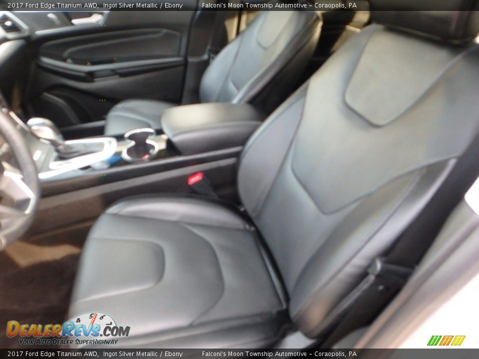 2017 Ford Edge Titanium AWD Ingot Silver Metallic / Ebony Photo #15