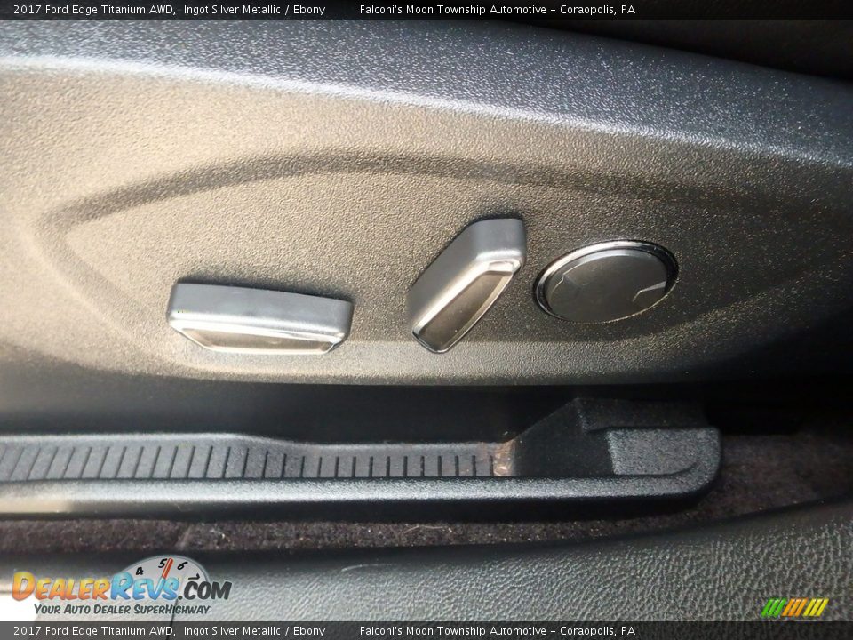 2017 Ford Edge Titanium AWD Ingot Silver Metallic / Ebony Photo #19