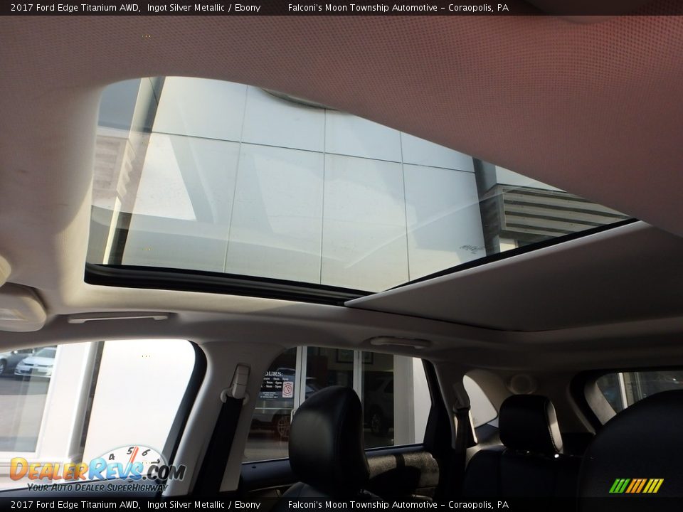 2017 Ford Edge Titanium AWD Ingot Silver Metallic / Ebony Photo #20
