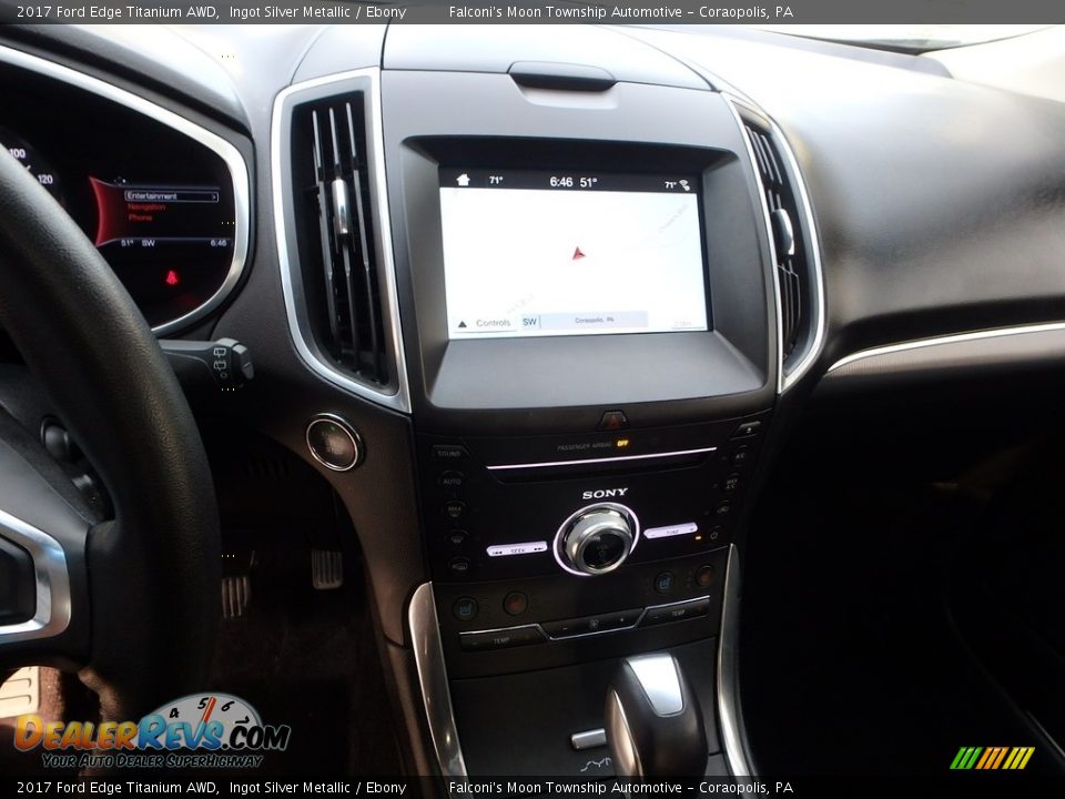 2017 Ford Edge Titanium AWD Ingot Silver Metallic / Ebony Photo #22