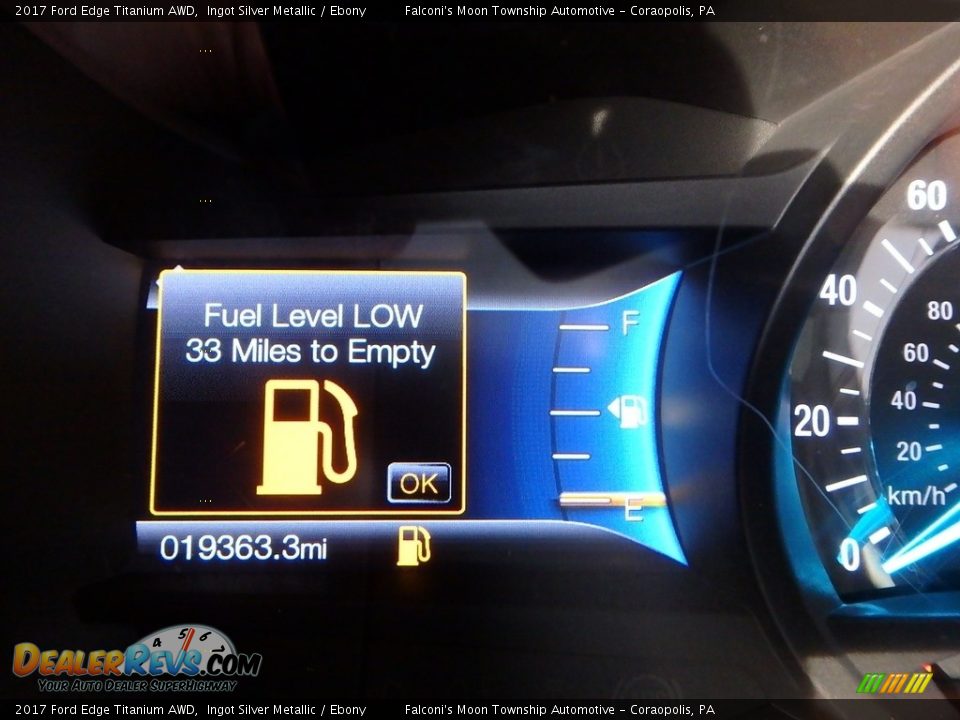 2017 Ford Edge Titanium AWD Ingot Silver Metallic / Ebony Photo #24