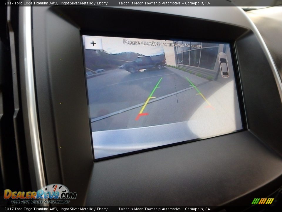 2017 Ford Edge Titanium AWD Ingot Silver Metallic / Ebony Photo #25