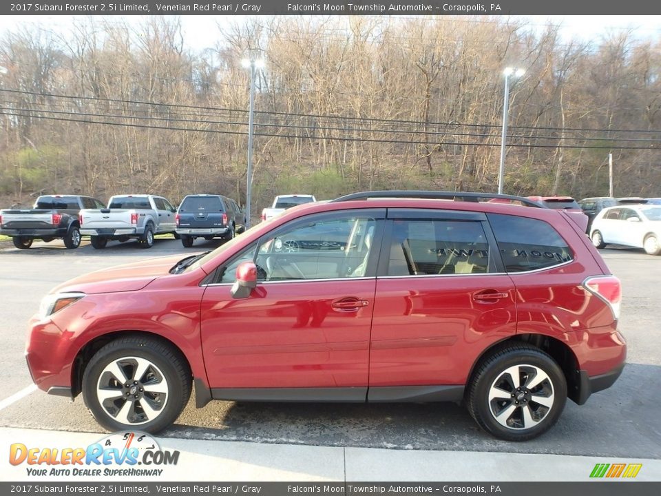 2017 Subaru Forester 2.5i Limited Venetian Red Pearl / Gray Photo #5