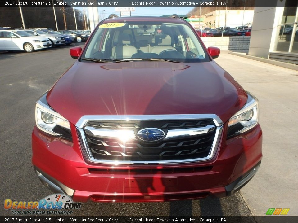 2017 Subaru Forester 2.5i Limited Venetian Red Pearl / Gray Photo #7