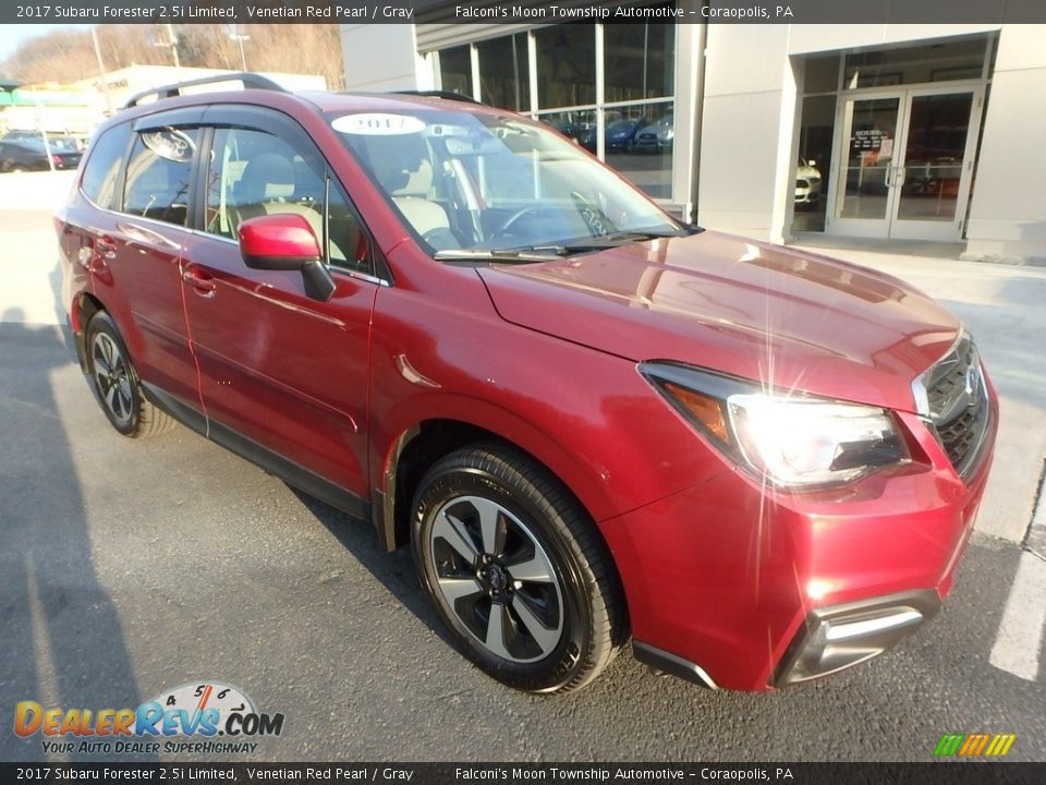 2017 Subaru Forester 2.5i Limited Venetian Red Pearl / Gray Photo #8