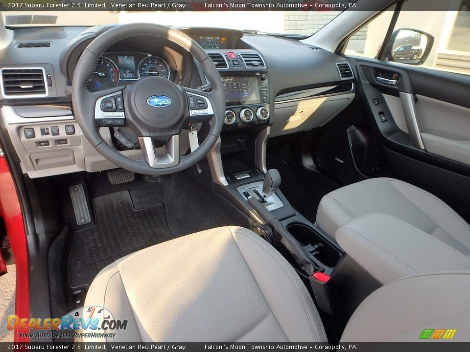 2017 Subaru Forester 2.5i Limited Venetian Red Pearl / Gray Photo #17