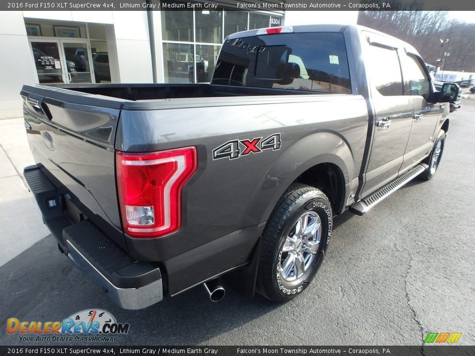 2016 Ford F150 XLT SuperCrew 4x4 Lithium Gray / Medium Earth Gray Photo #2